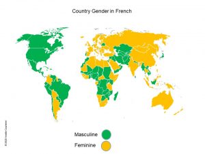 French countries gender